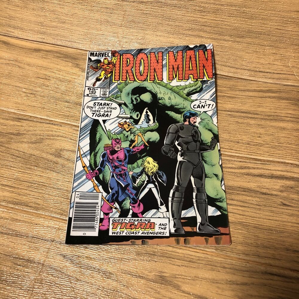 IRON MAN #193 VOL. 1 HIGH GRADE 1ST APP MARVEL COMIC BOOK, Apr. 1985